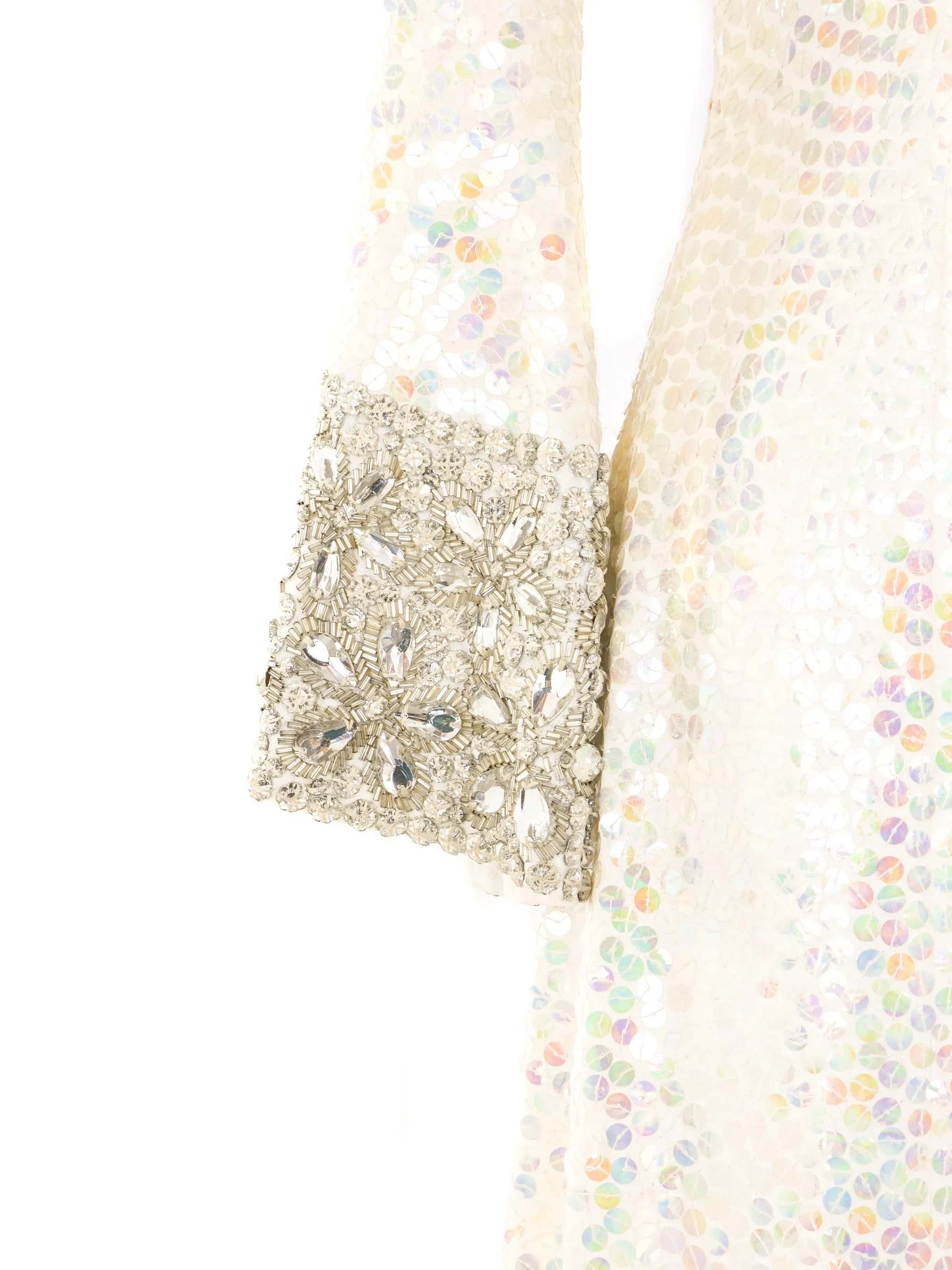 1970's Sequin Embellished Jumpsuit Ensemble