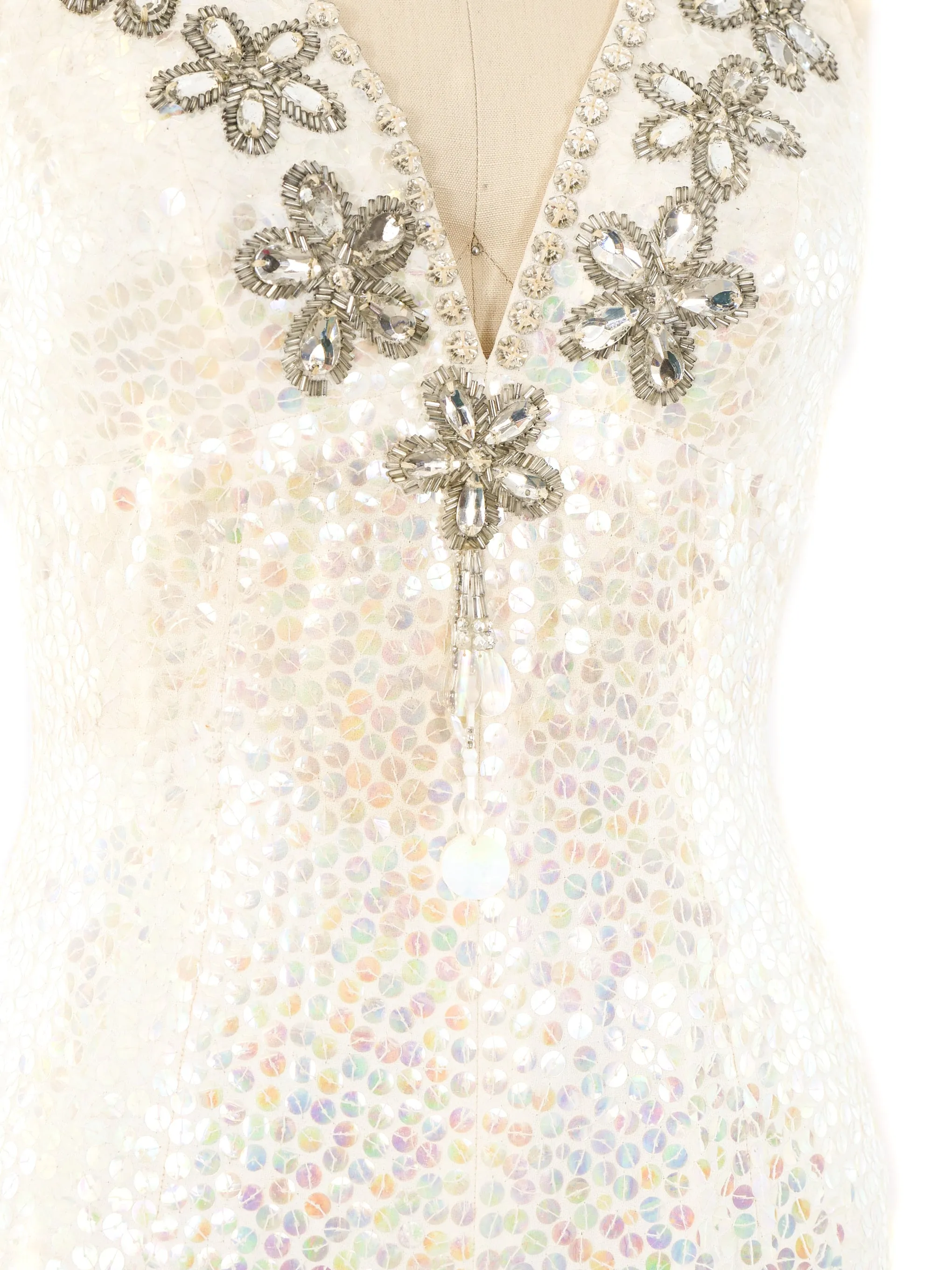 1970's Sequin Embellished Jumpsuit Ensemble