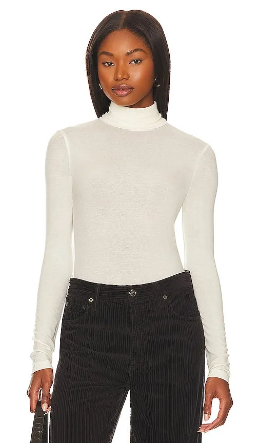 AGOLDE Pascale Turtleneck in Cream