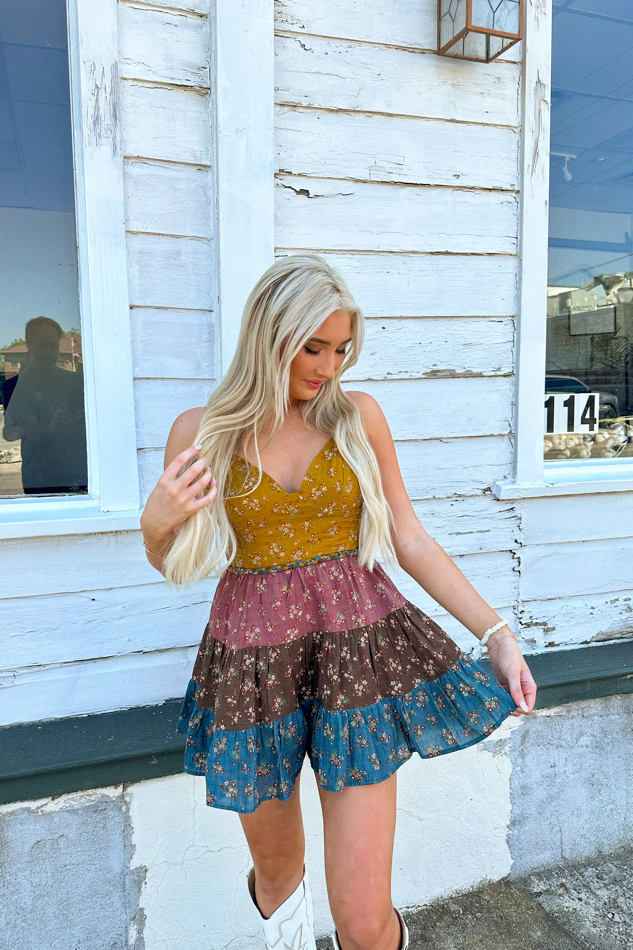 Autumn Tie Back Romper