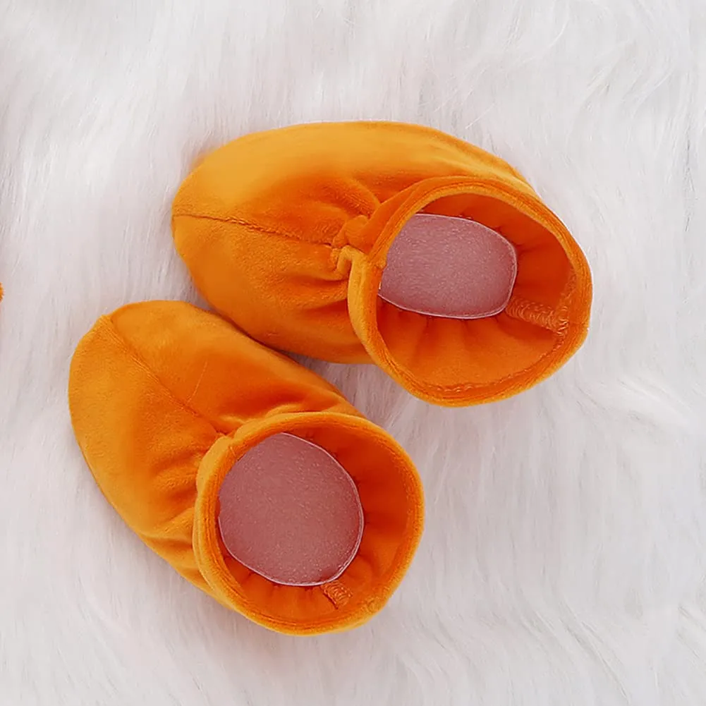 Baby Pumpkin Costume Halloween Costumes: Infant Pumpkins Romper Jumpsuit Bodysuit with Hat Newborn Photography Prop for Boy Girl Fall Themed 1st Birthday Outfits Cake Smash Orange 1-2T