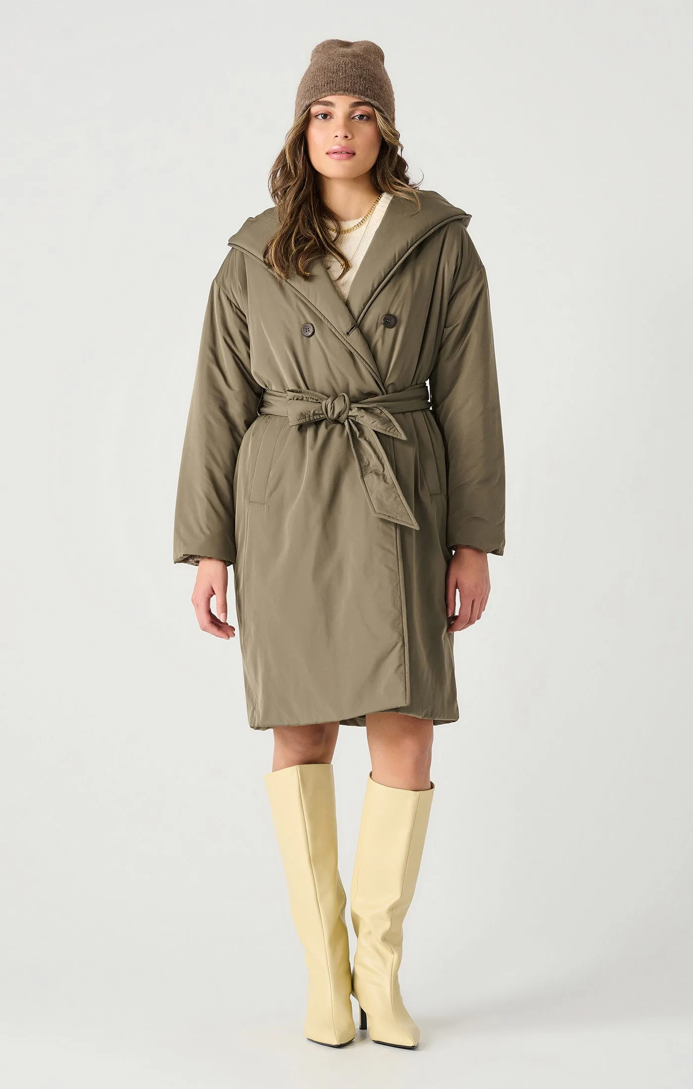 Bella Puffer Trench Coat