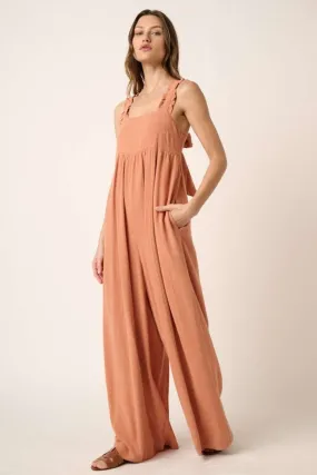 Blue Zone Planet |  Mittoshop Sleeveless Wide Leg Jumpsuit