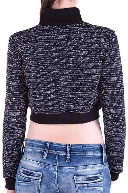 C46302 Turtleneck Short Women's Knitwear Bustier