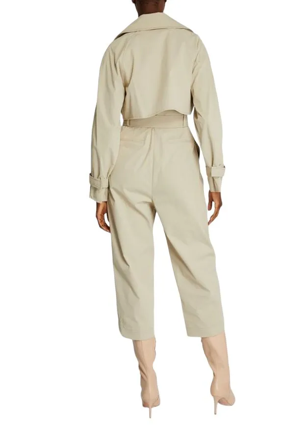 CAMILLA AND MARC Silas Jumpsuit | Trench Coat Silhouette, Beige, Sustainable