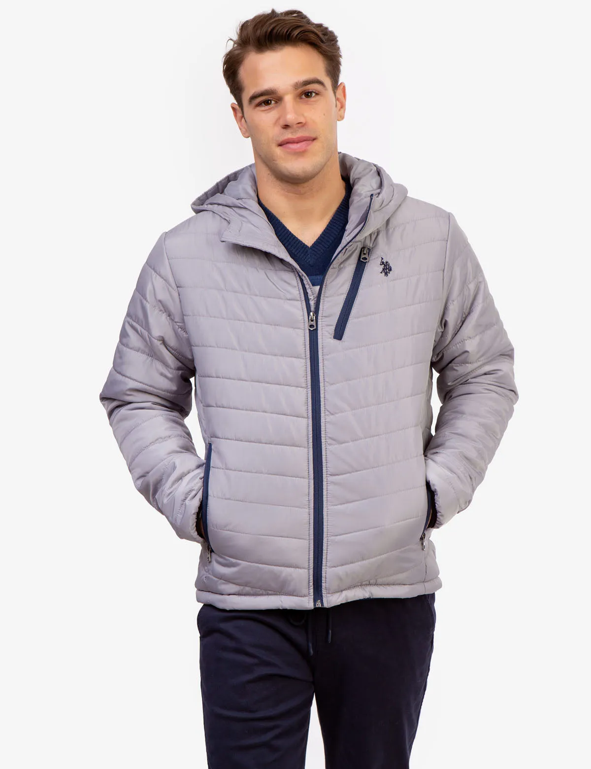 CHEVRON PUFFER JACKET