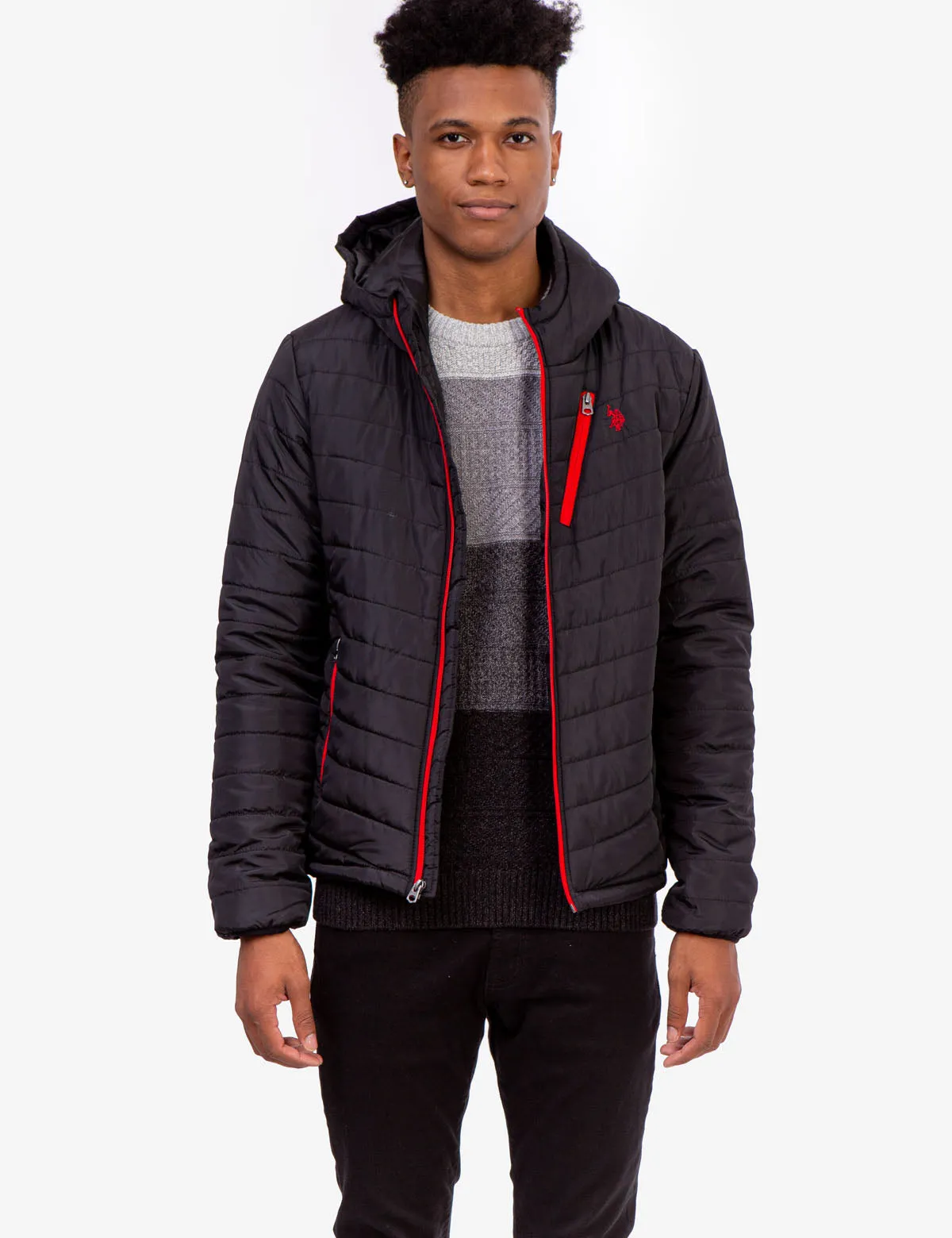 CHEVRON PUFFER JACKET
