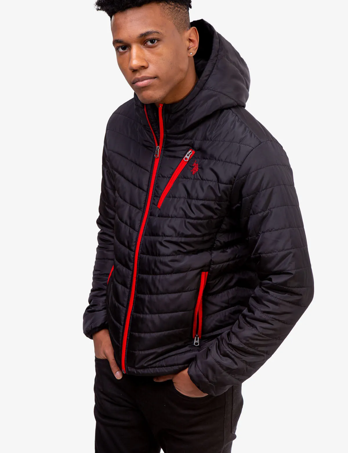 CHEVRON PUFFER JACKET