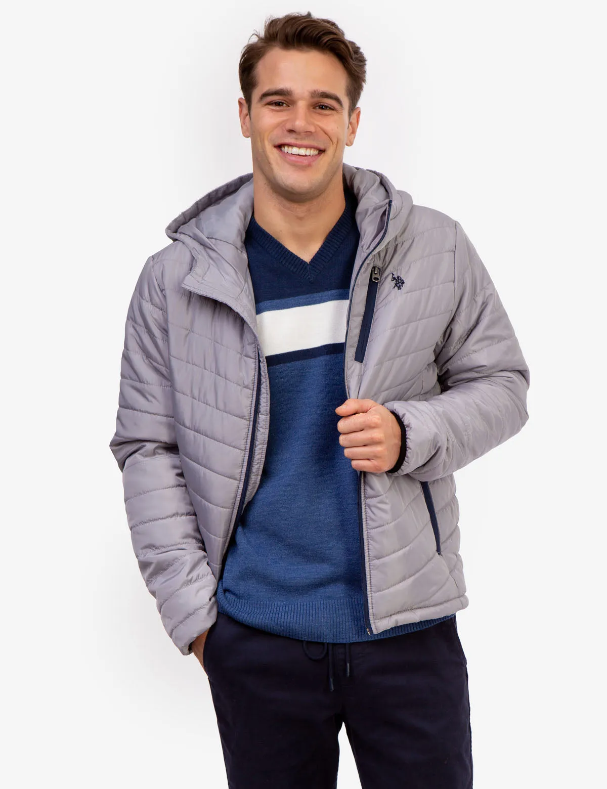 CHEVRON PUFFER JACKET