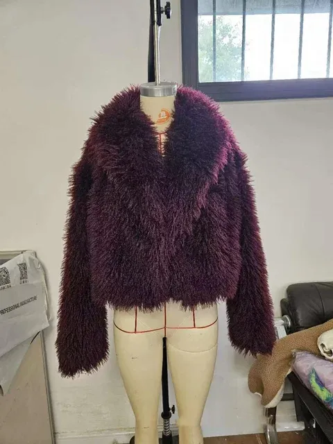 Crop or Full Length Mongolian Faux Fur Coat (Ready to Ship)