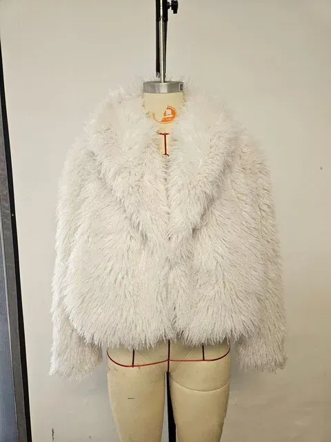 Crop or Full Length Mongolian Faux Fur Coat (Ready to Ship)