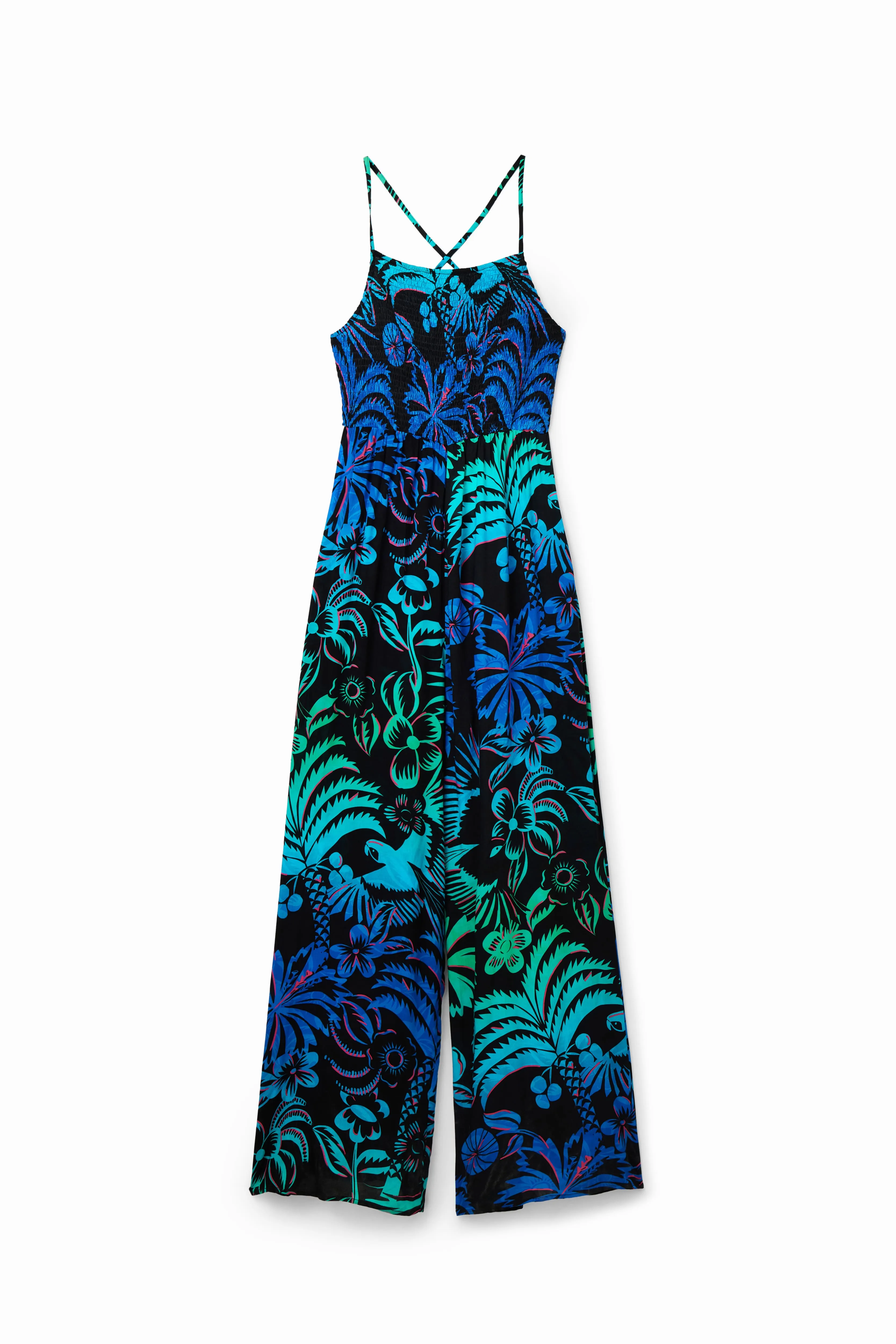 Desigual Jumpsuit Tropi Blue Tropical Jumpsuit 23SWMW24