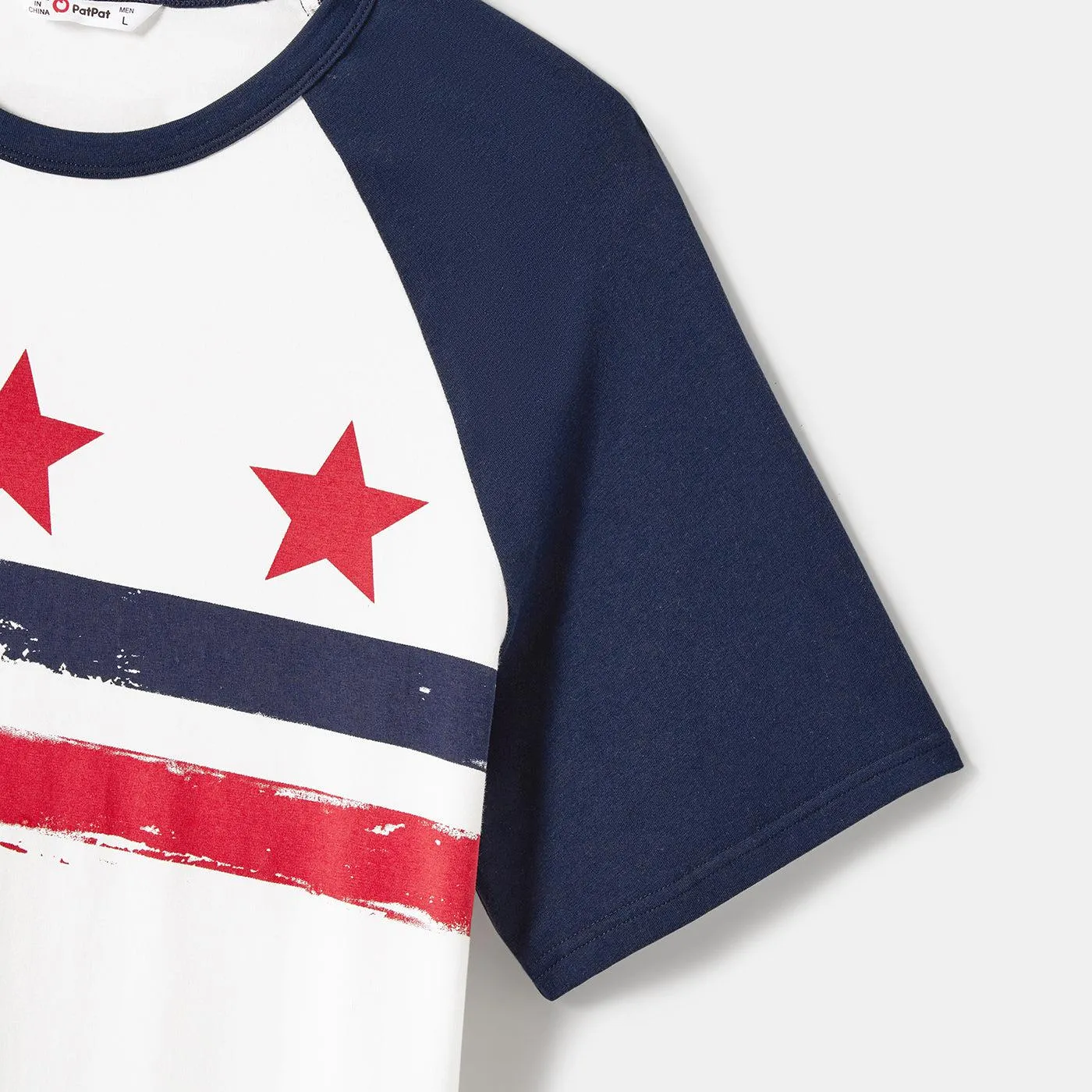 Family Matching Outfits Independence Day Stars & Striped Print Dresses and T-Shirts