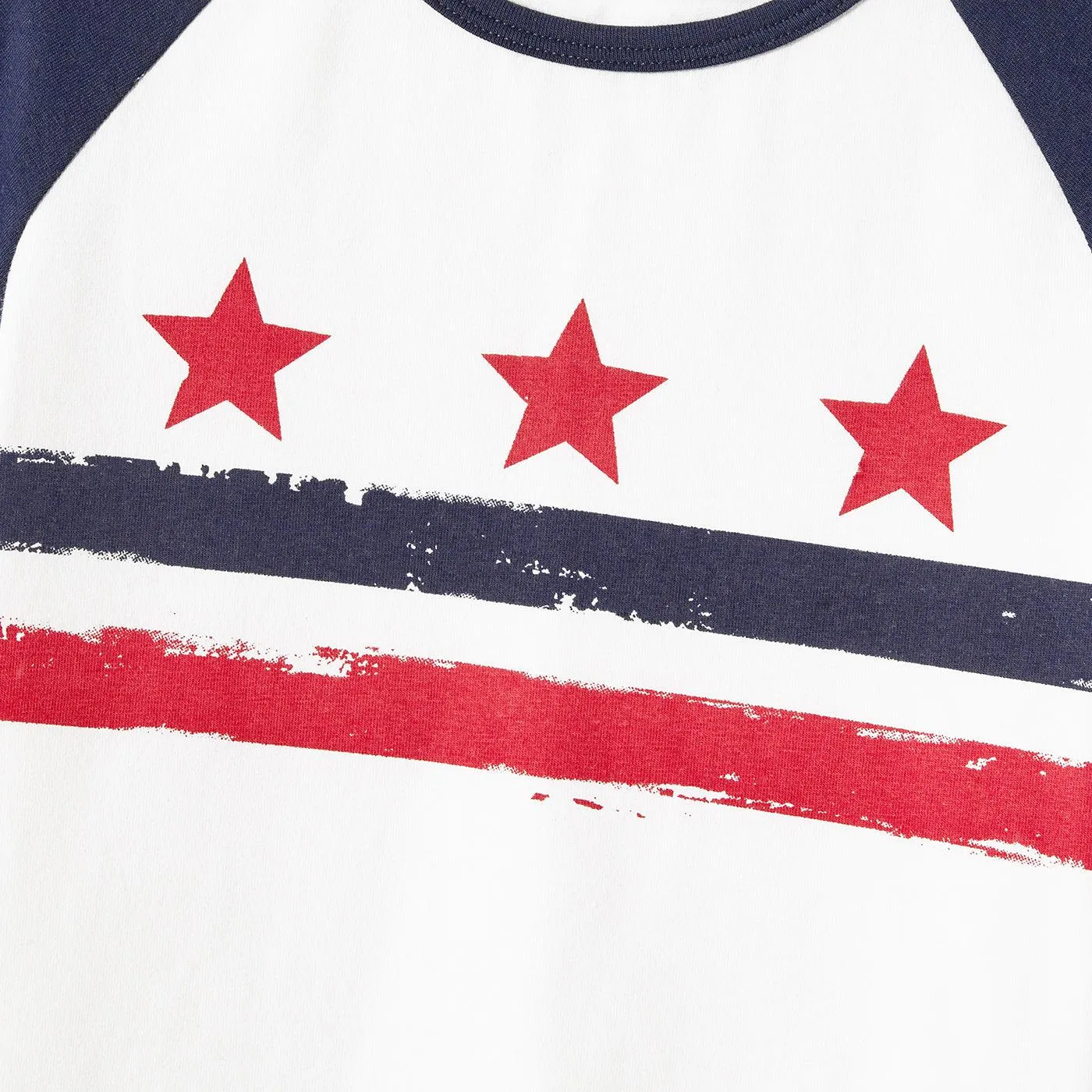 Family Matching Outfits Independence Day Stars & Striped Print Dresses and T-Shirts