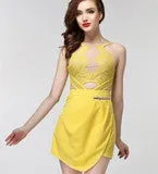 FASHION CUTE YELLOW JUMPSUIT