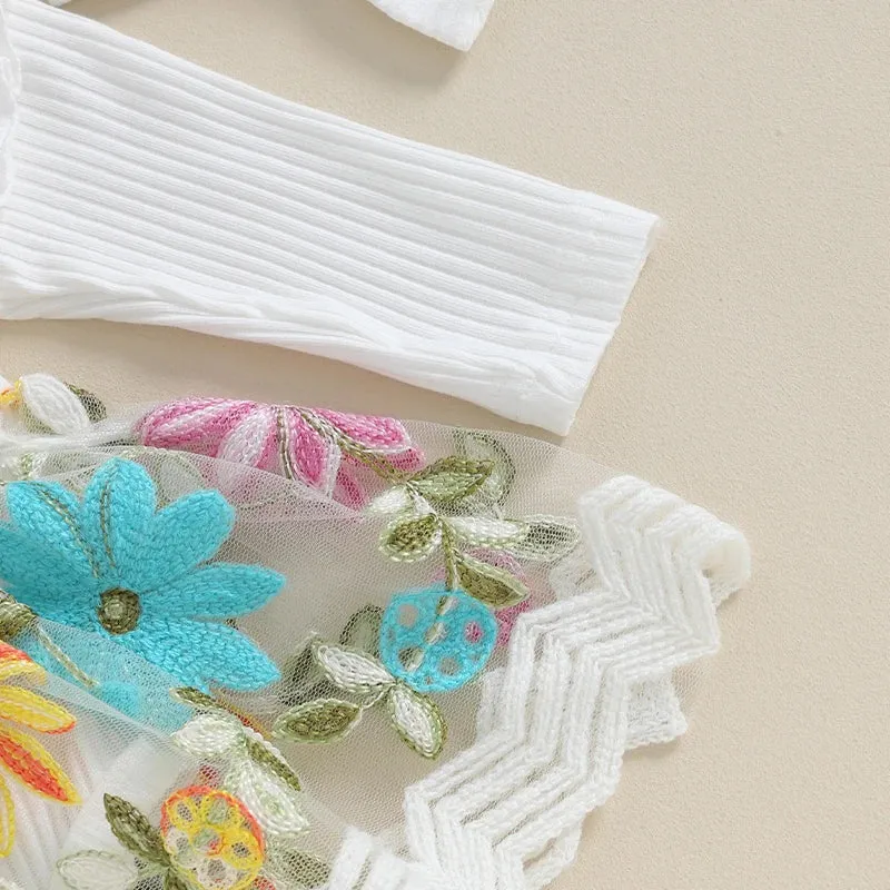Floral Brocade Romper Dress & Headband