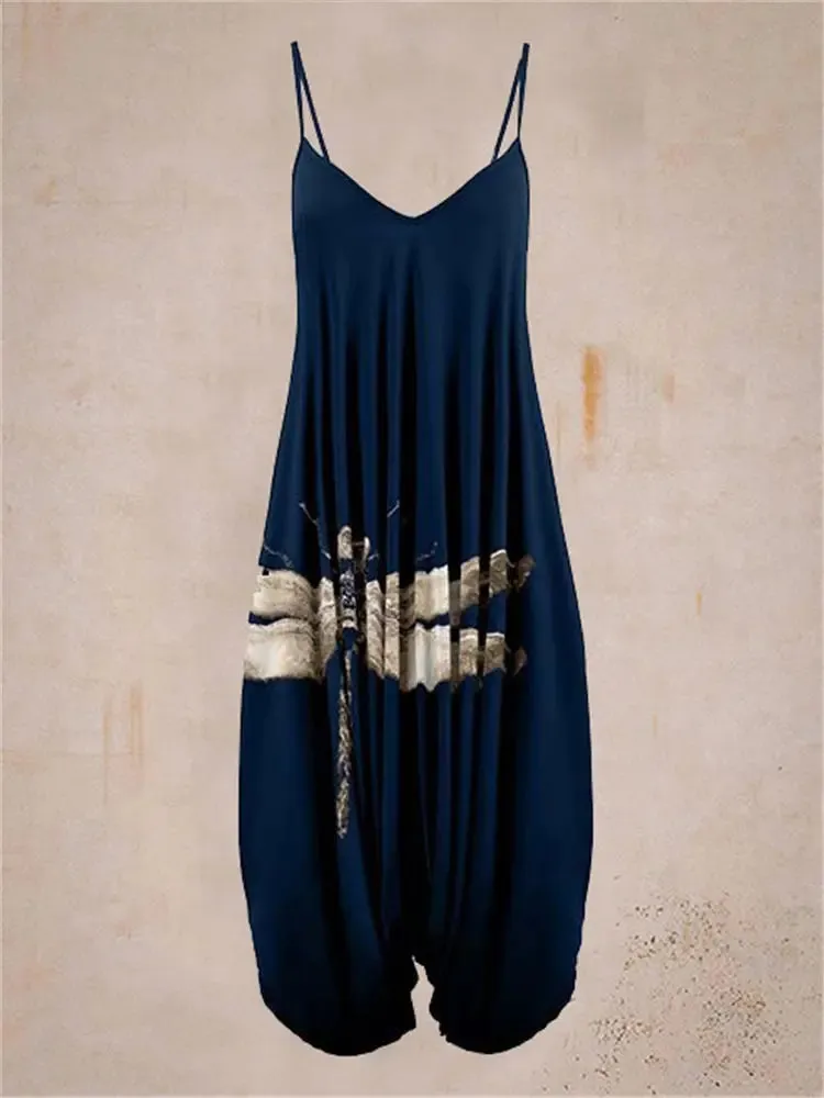 Floral Jumpsuits Bloomers Plus Size
