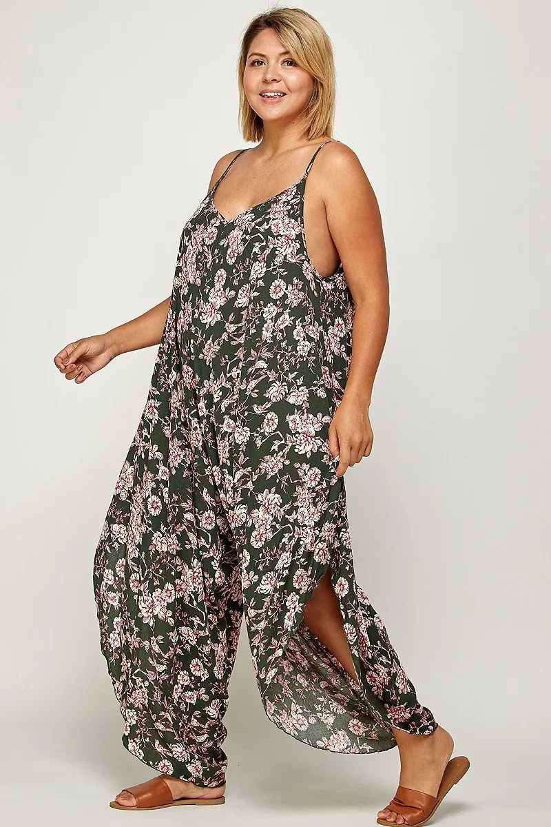 Floral Print Jumpsuit