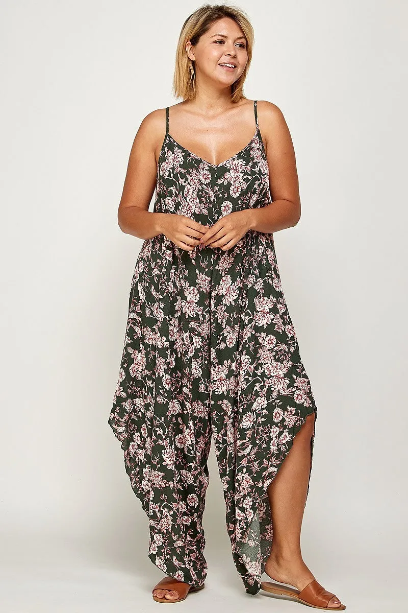 Floral Print Jumpsuit