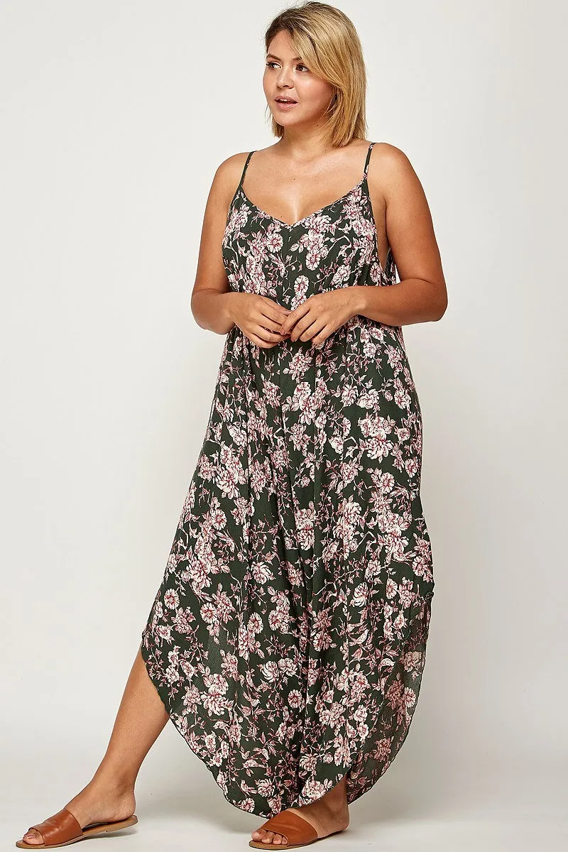 Floral Print Jumpsuit