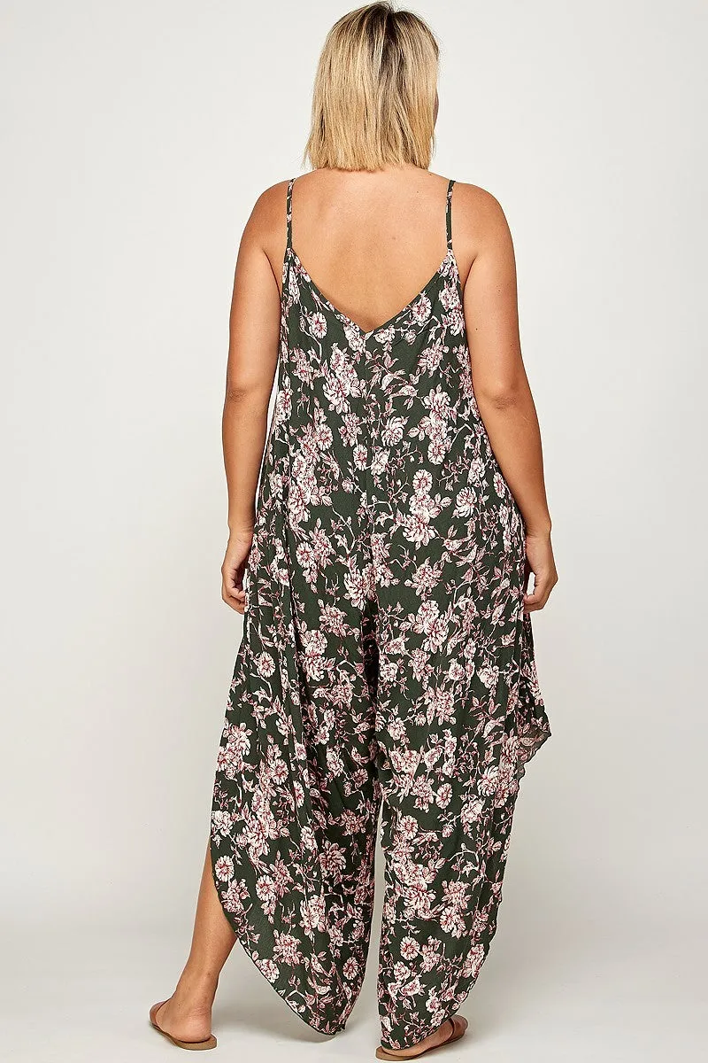 Floral Print Jumpsuit