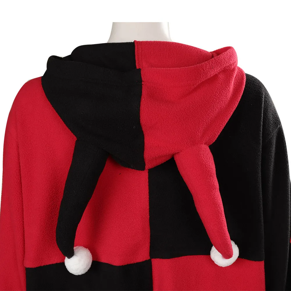 Harley Quinn/Harleen Quinzel Halloween Carnival Suit Cosplay Costume Adult Jumpsuit Sleepwear Pajams Outfits