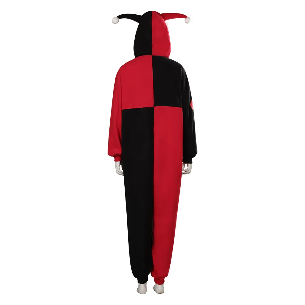 Harley Quinn/Harleen Quinzel Halloween Carnival Suit Cosplay Costume Adult Jumpsuit Sleepwear Pajams Outfits