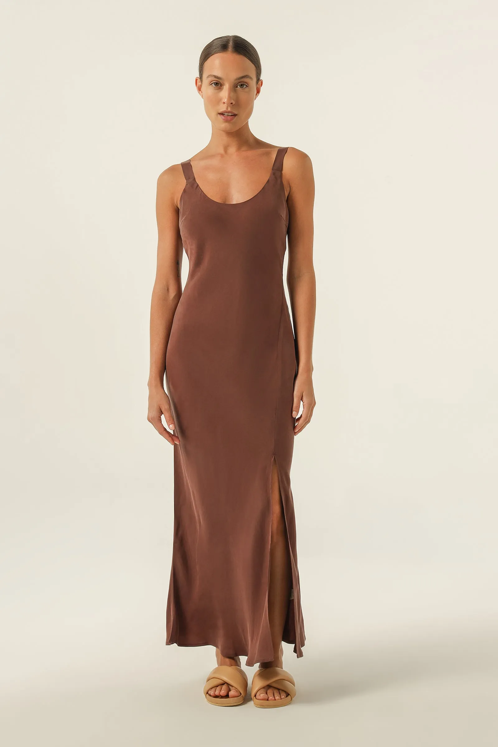 HARLOW CUPRO SLIP DRESS