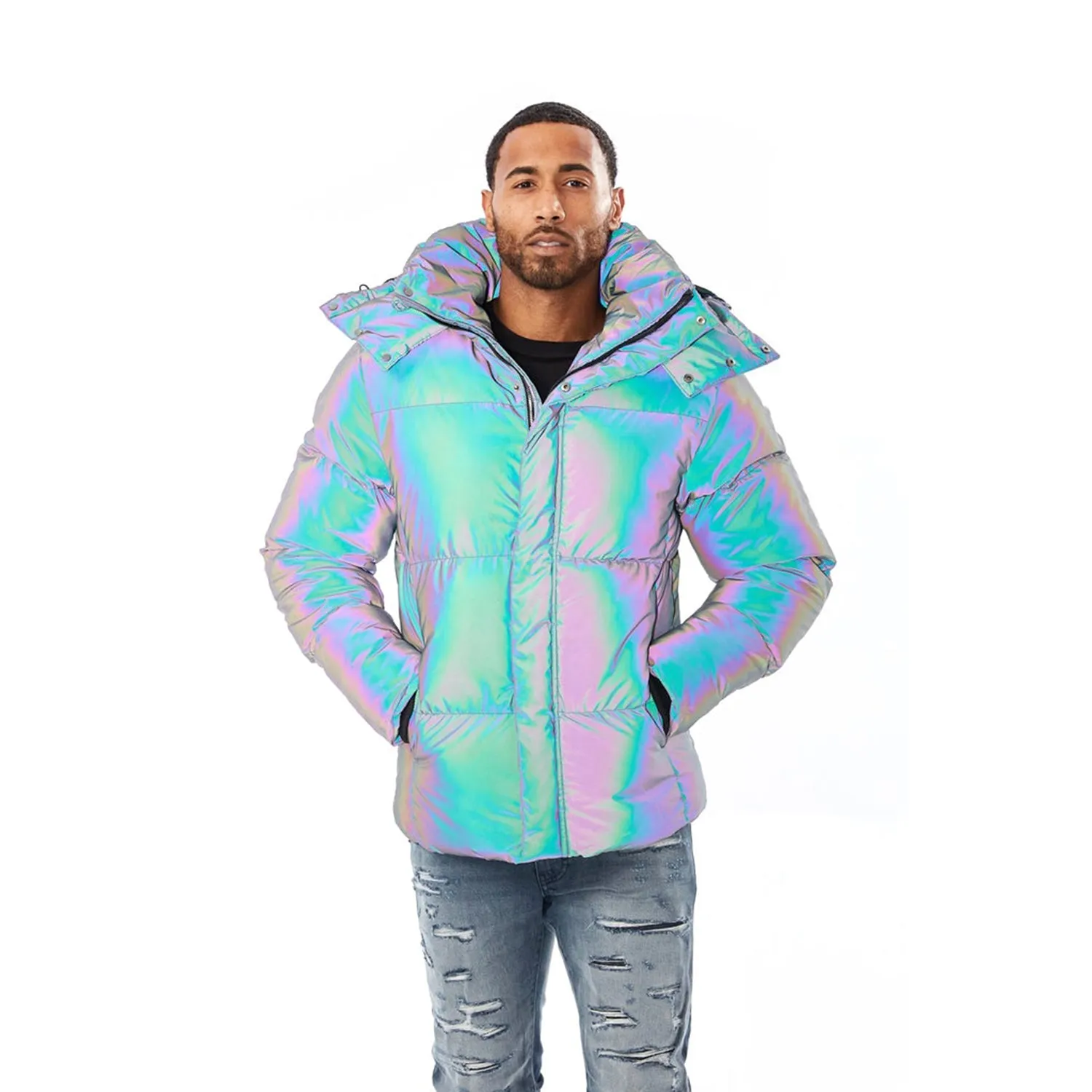 Jordan Craig Toronto Metallic Men's Bubble Jacket Iridescent