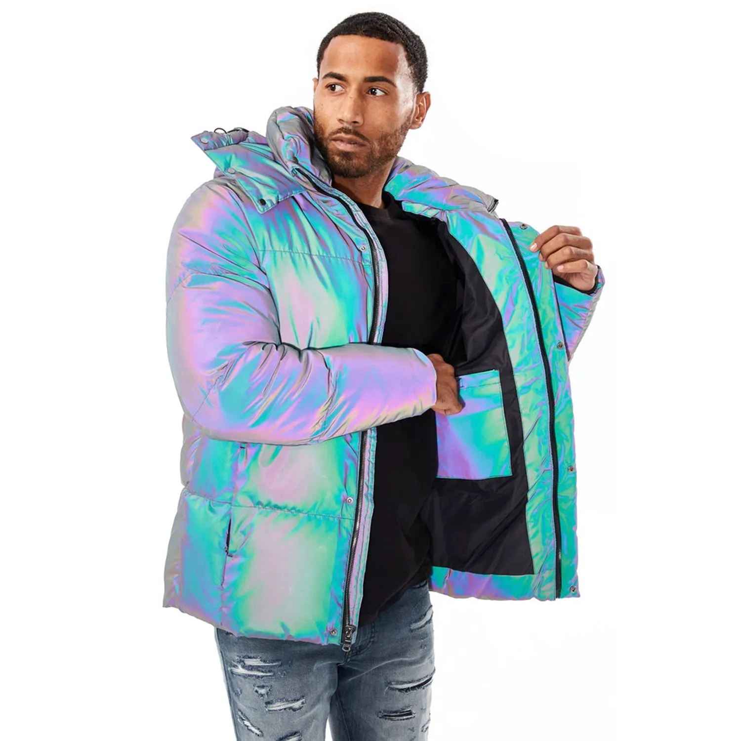 Jordan Craig Toronto Metallic Men's Bubble Jacket Iridescent