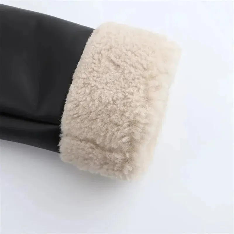 Kate Leather Fur Coat