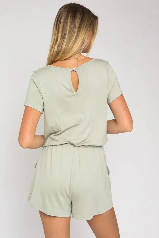 Light Green One Piece Romper Outfit