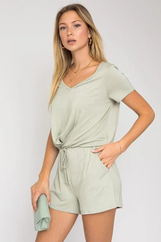 Light Green One Piece Romper Outfit