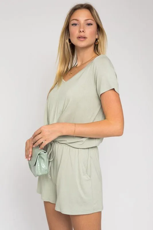 Light Green One Piece Romper Outfit