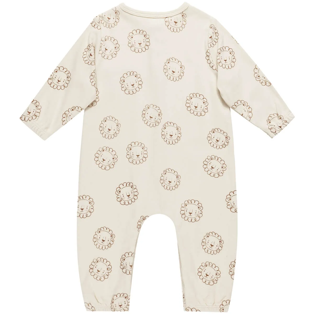 Long Sleeve Pocket Jumpsuit in Lions by Quincy Mae