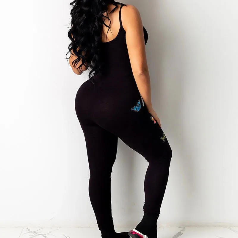 LovelyRLovely Printed Butt Lift Jumpsuit