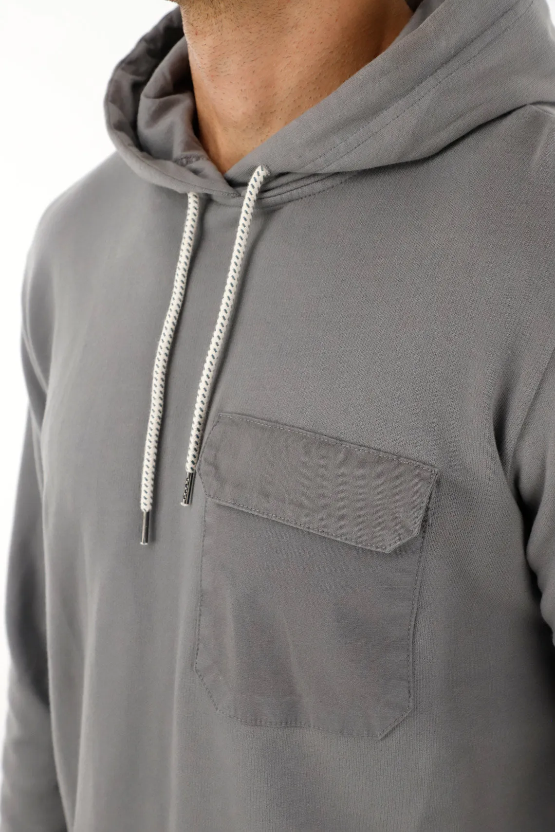 Men's Gray Pullover Hoodie