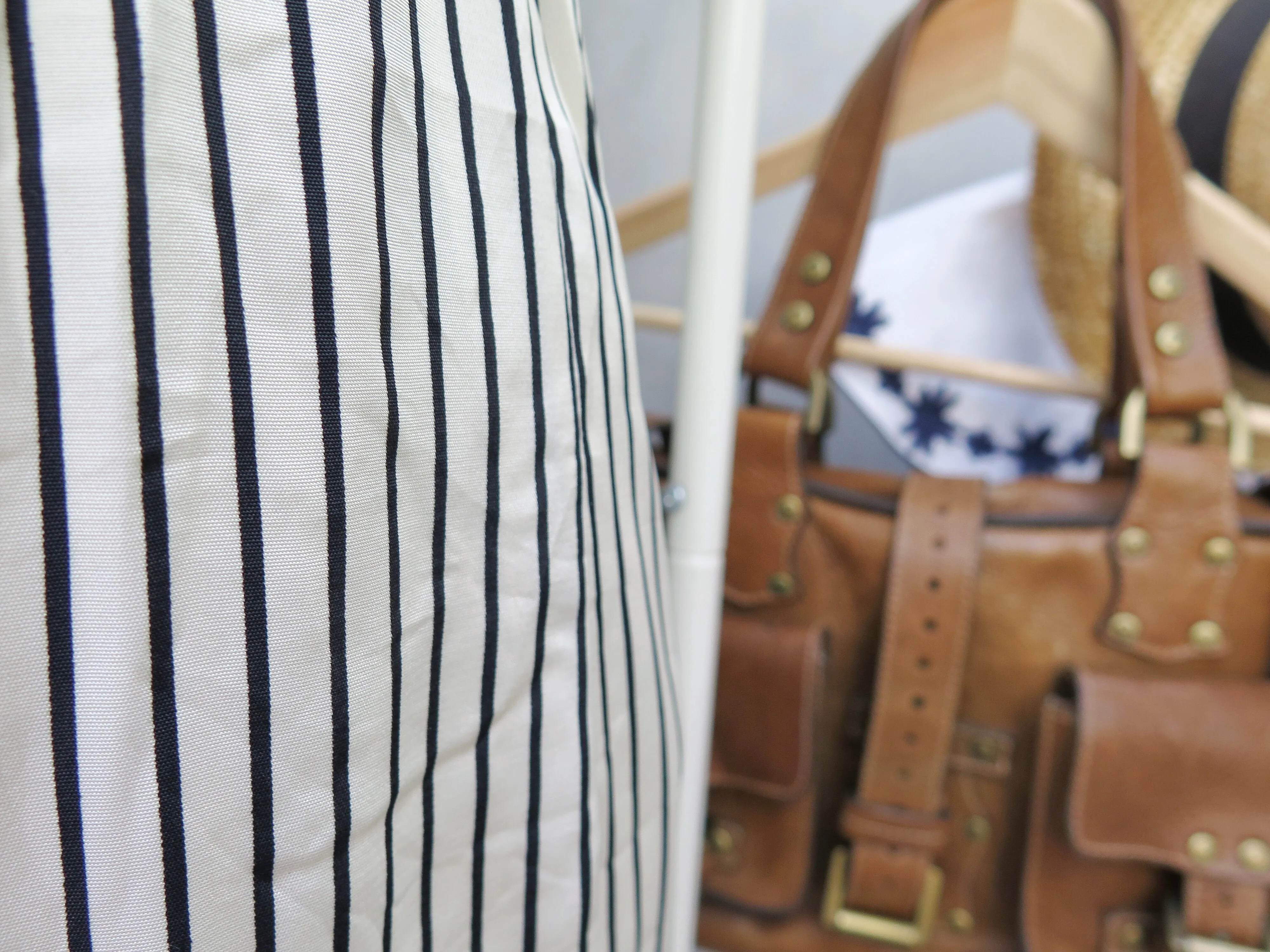 Mona | Vintage 1970s 1980s Black and white Striped pencil skirt Dress