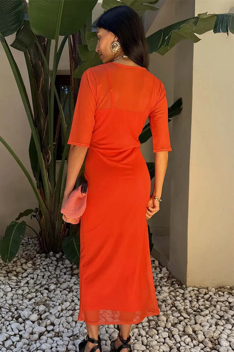 Never Fully Dressed Sol Izzy Dress Orange