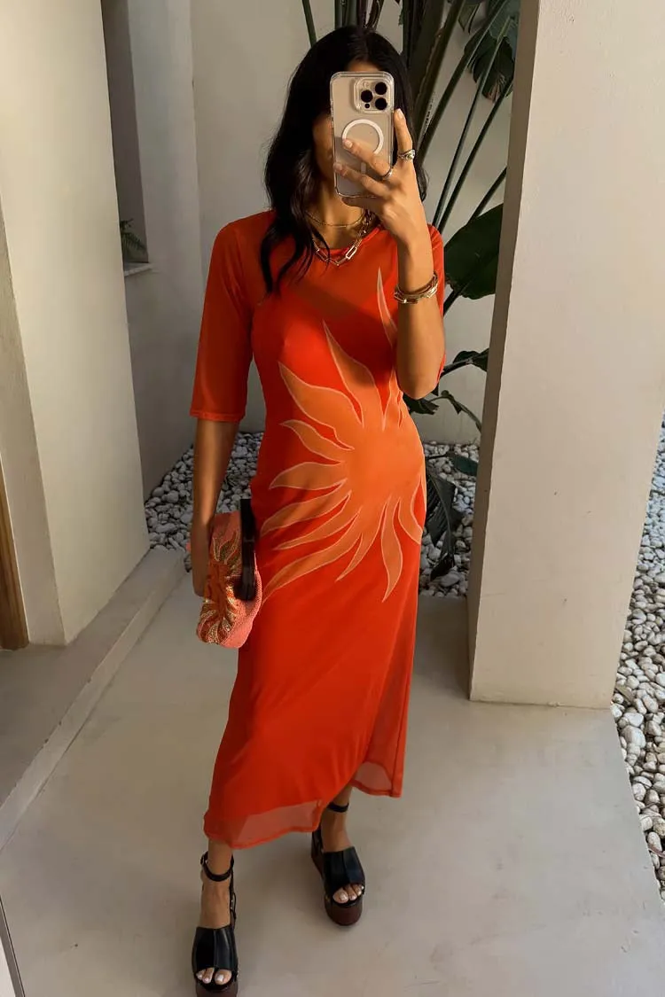 Never Fully Dressed Sol Izzy Dress Orange