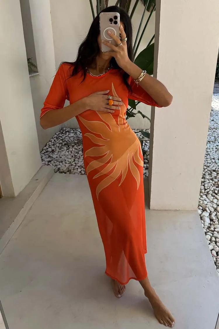 Never Fully Dressed Sol Izzy Dress Orange