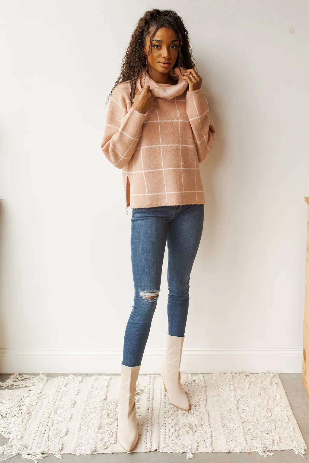 off the grid turtleneck sweater