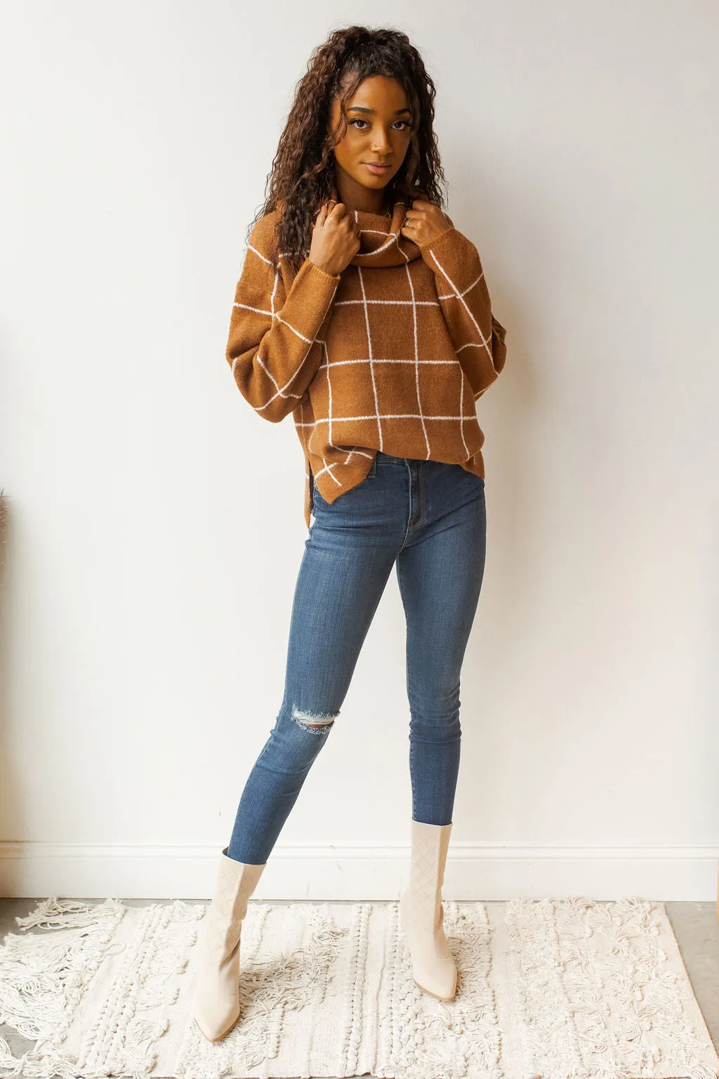 off the grid turtleneck sweater