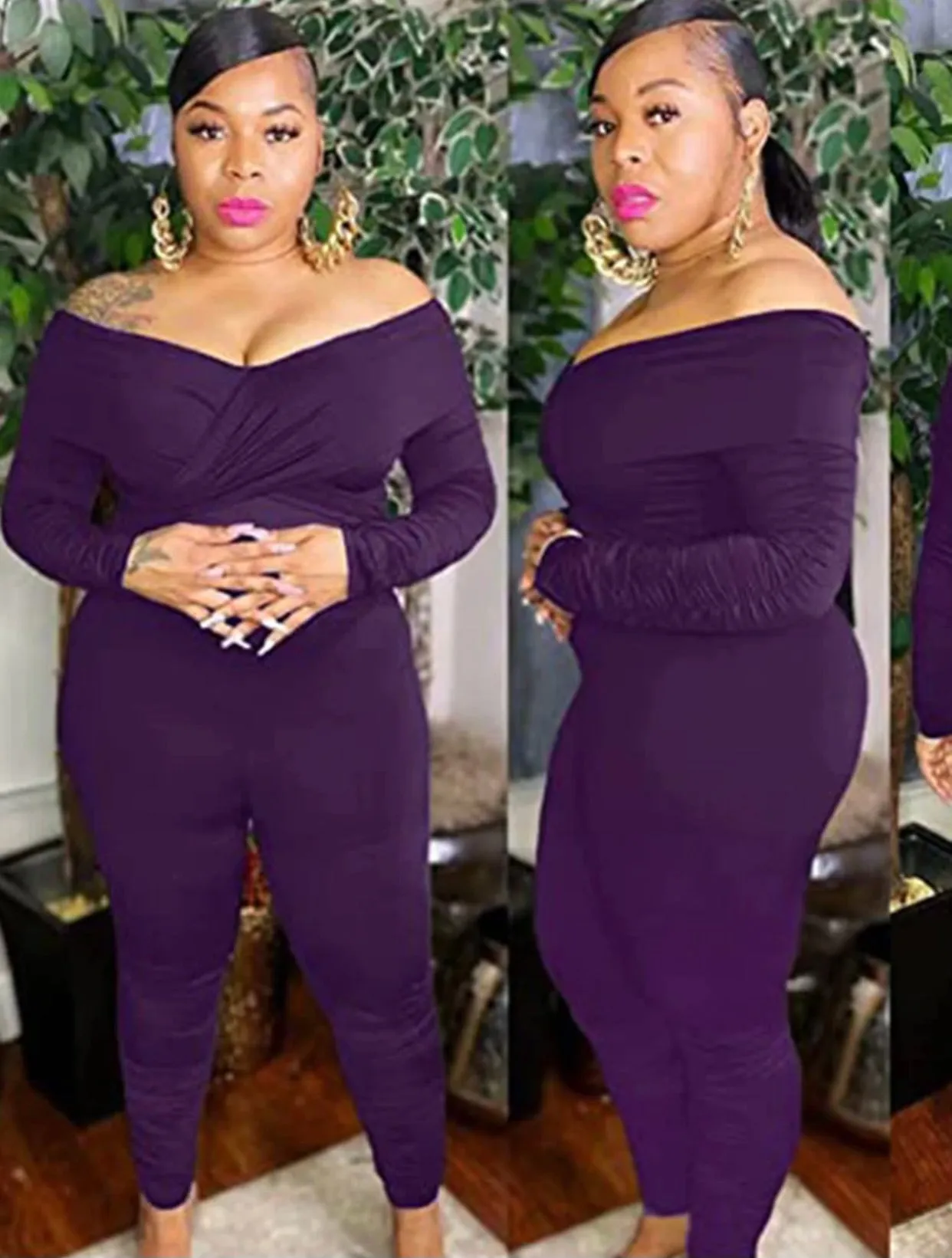 Off the Shoulder Jumpsuit