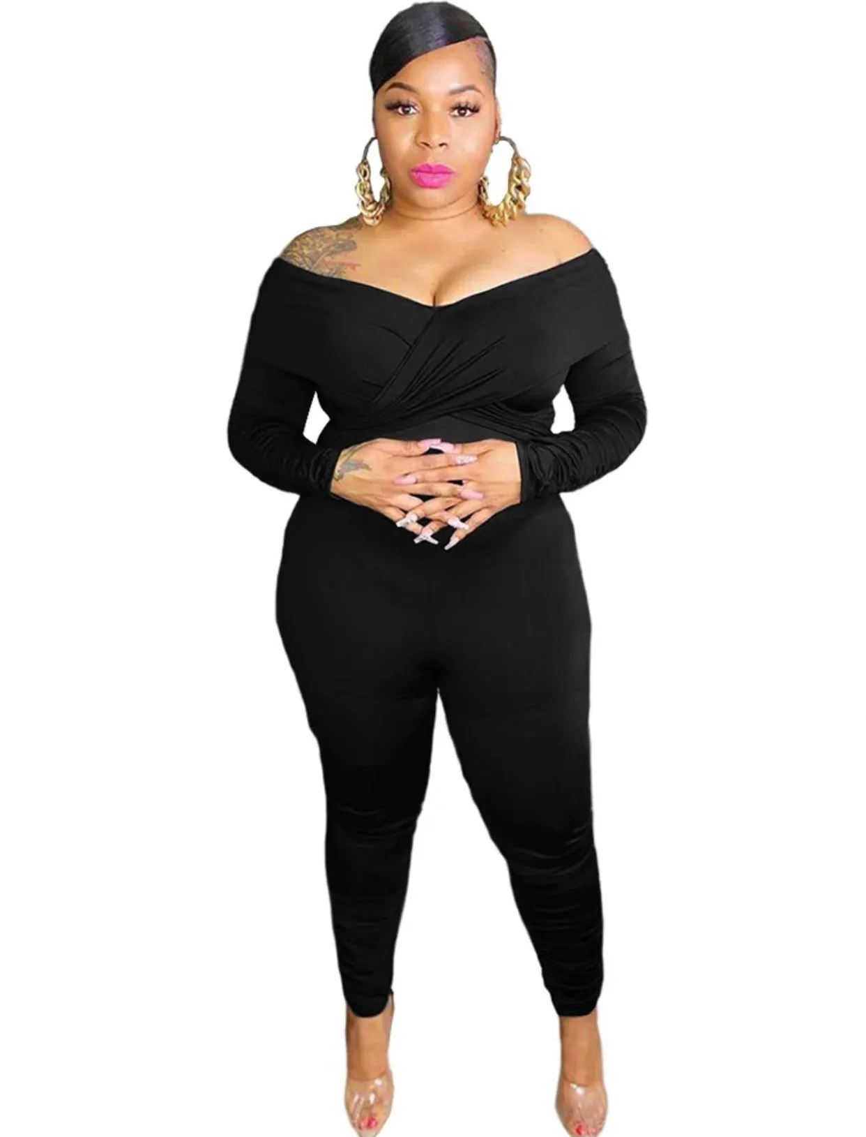 Off the Shoulder Jumpsuit