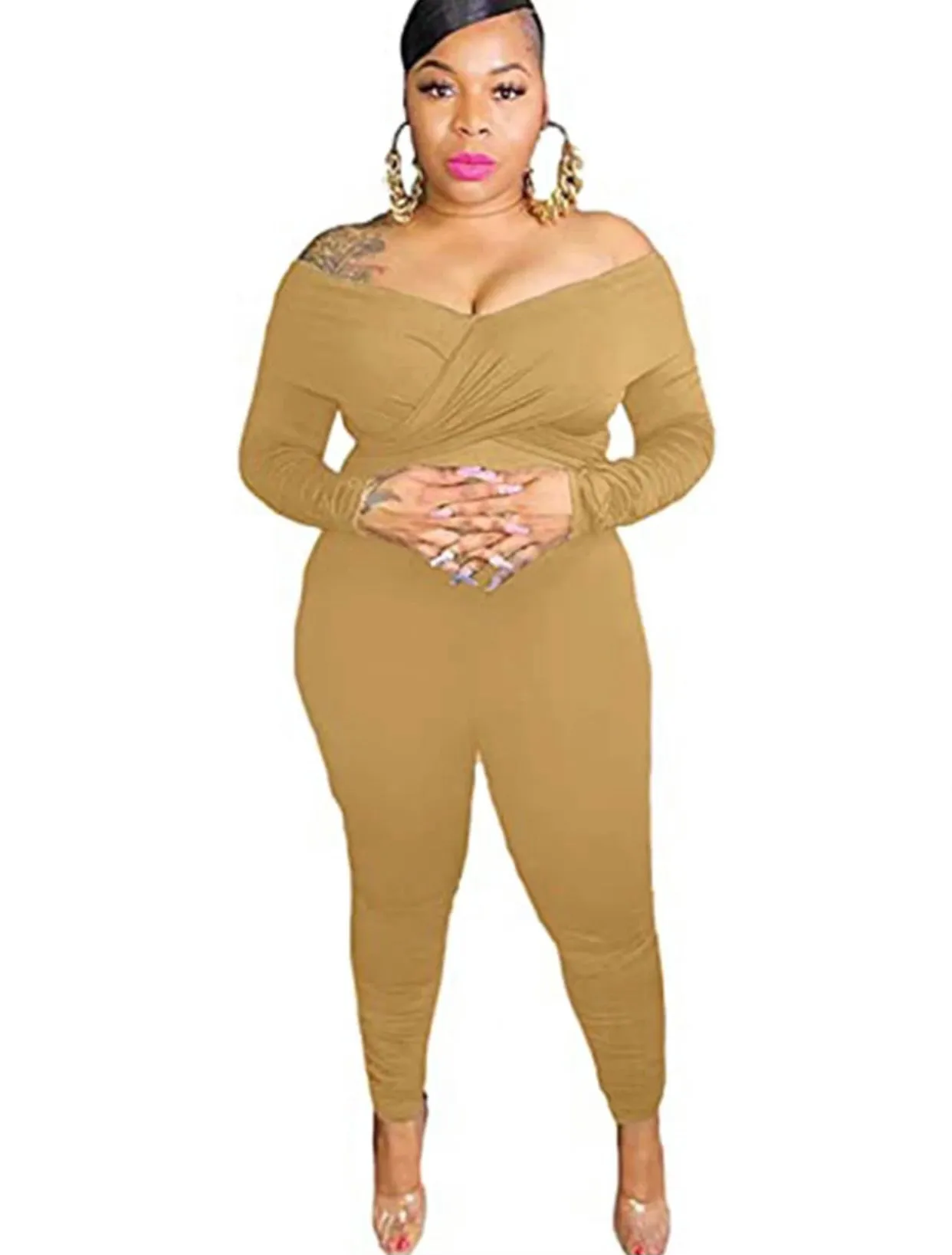 Off the Shoulder Jumpsuit