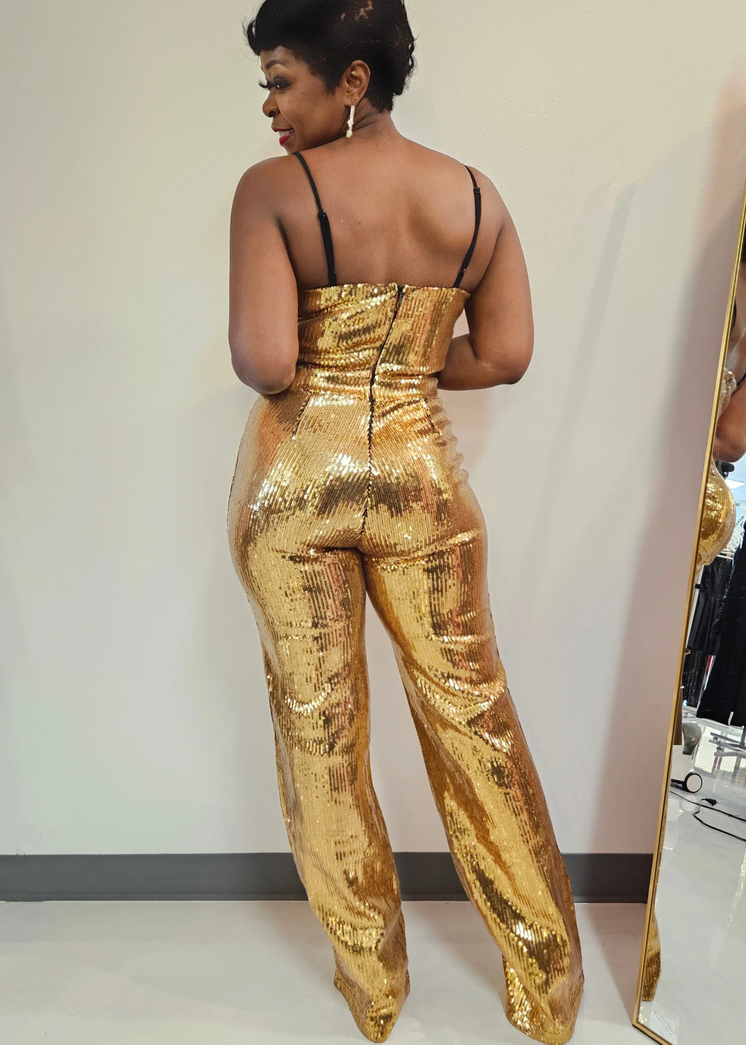 Porsha Sequins Jumpsuit