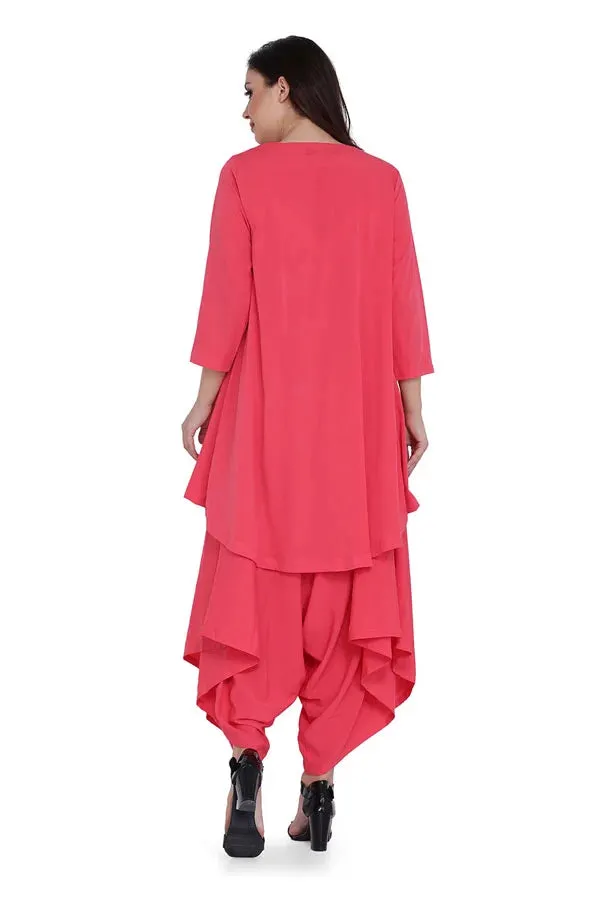 PREMIUM PINK FLARED JUMPSUIT FOR WOMEN