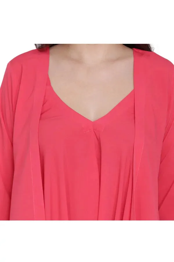 PREMIUM PINK FLARED JUMPSUIT FOR WOMEN