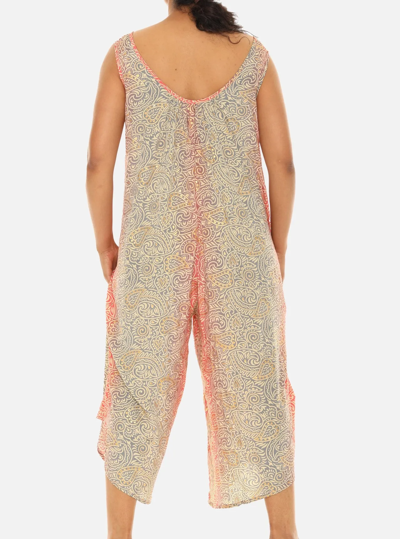 Printed Art Silk Jumpsuit For Women